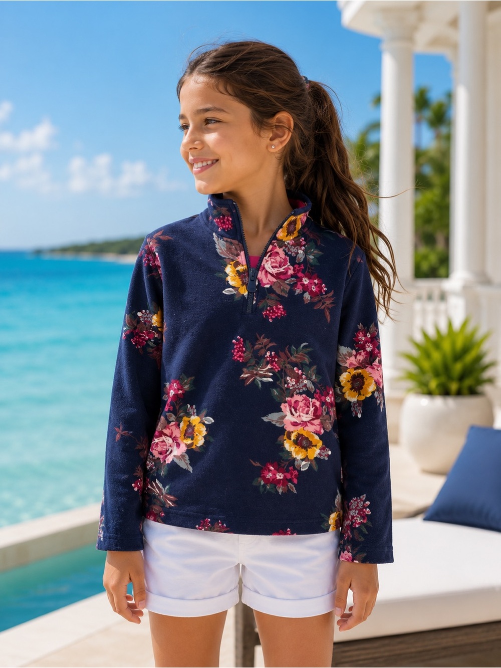💐Joules Fairdale Sweatshirt - Floral Navy, Ages 9-10 💐